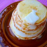 ヨーグルトで☆ふわふわホットケーキ